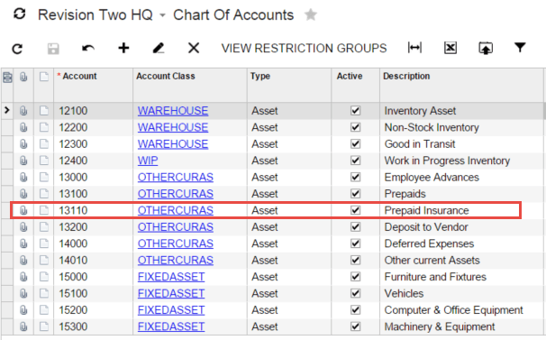 Dépenses différées et prépayées dans le logiciel Acumatica Cloud ERP