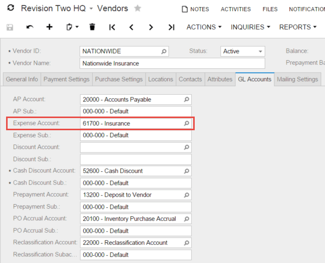 Dépenses différées et prépayées dans le logiciel Acumatica Cloud ERP