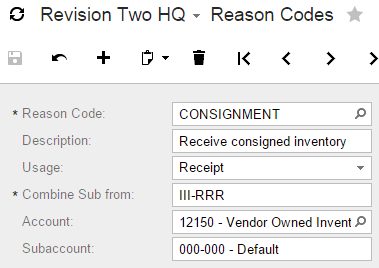 Révision 2 HQ - Codes de raison.