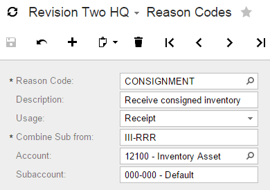 Révision 2 HQ - Codes de raison.