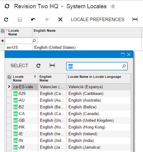 Modifier les libellés des champs dans Acumatica