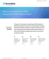 Analyse du retour sur investissement pour le remplacement de l'ERP