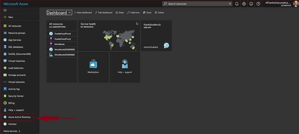 Le tableau de bord du portail Azure vous permet de gérer différents services et ressources. 