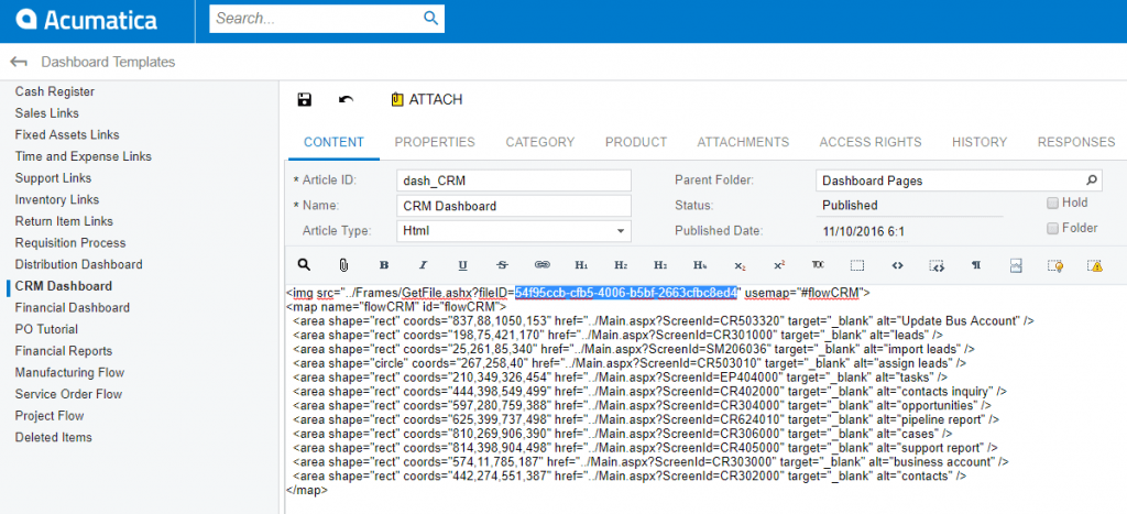 ID du fichier dans l'article Wiki