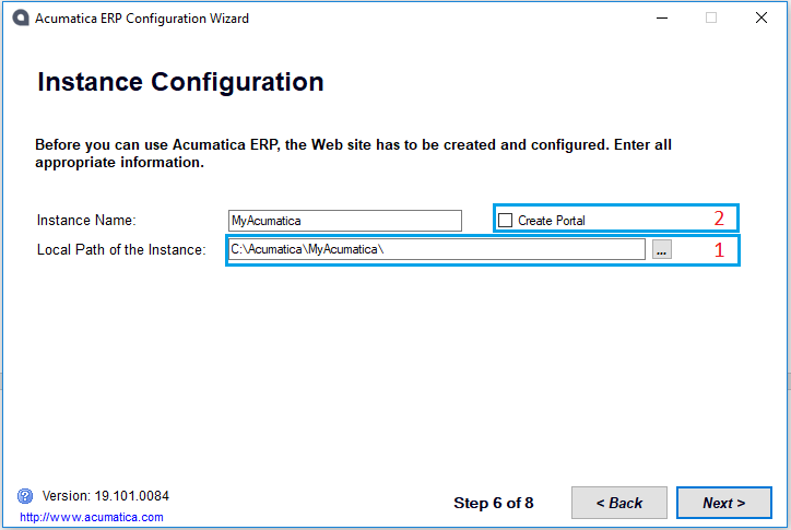 ERP Cloud - Configuration de l'instance.