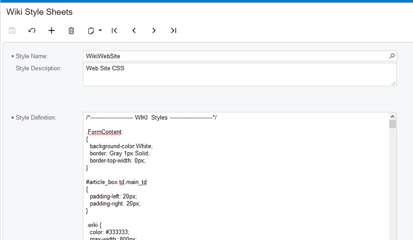 Feuilles de style Wiki