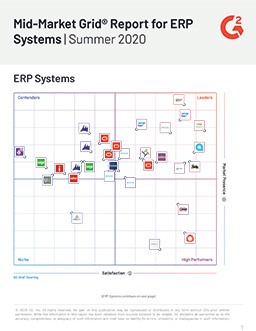 Rapport Mid-Market Grid® pour les systèmes ERP | Été 2020
