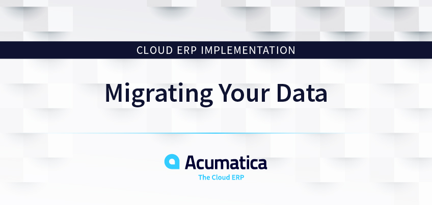 Mise en œuvre d'un ERP en nuage : Migrer vos données