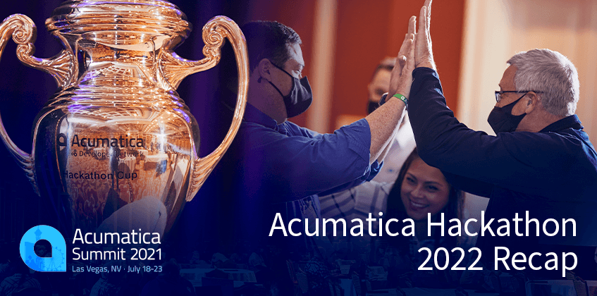 Récapitulation de l'Acumatica Hackathon 2022