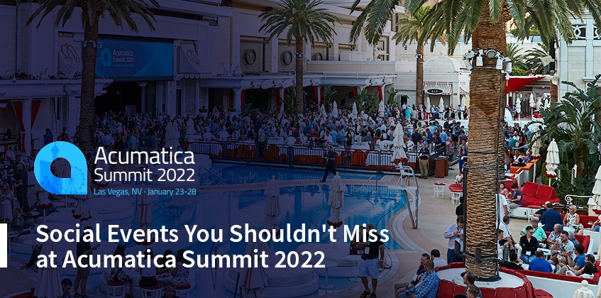 Les événements sociaux à ne pas manquer sur Acumatica Summit 2022