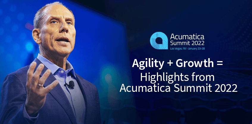 Agilité + croissance = points forts de Acumatica Summit 2022