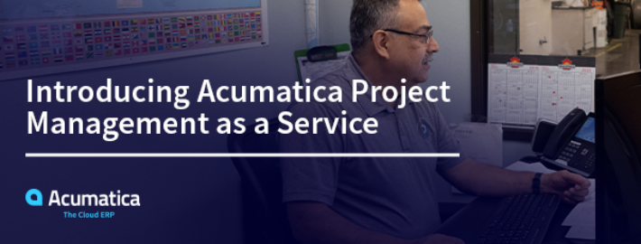 Présentation d'Acumatica Project Management as a Service