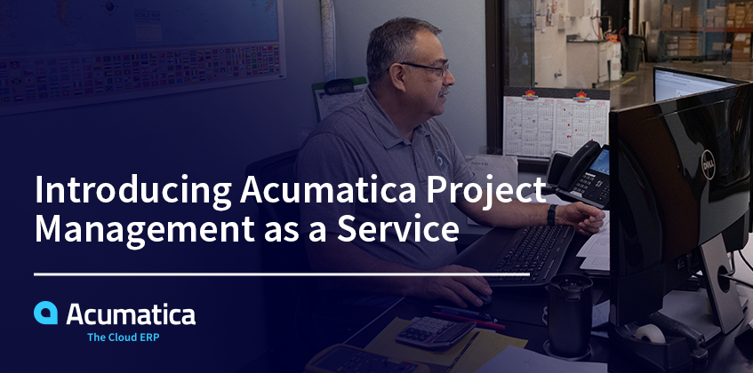 Présentation d'Acumatica Project Management as a Service