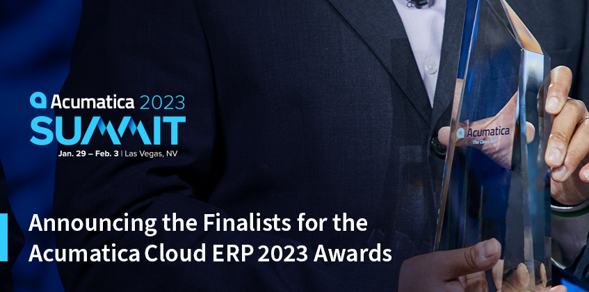 Annonce des finalistes des Acumatica Cloud ERP 2023 Awards