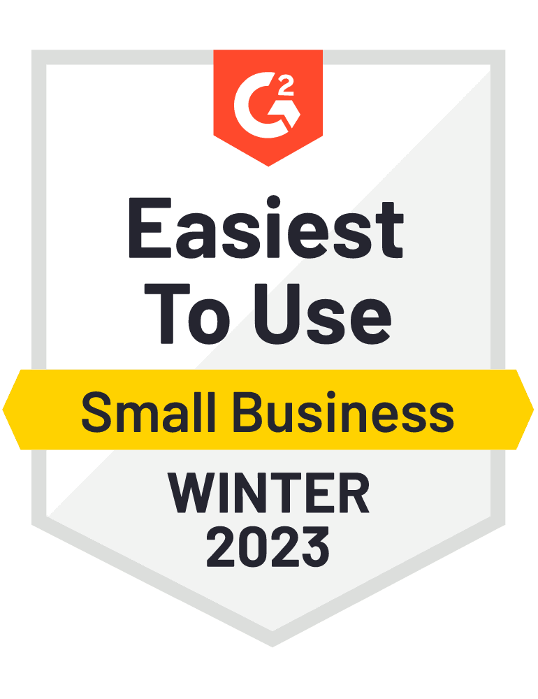 G2 Small-Business Best Usability Index (Indice de facilité d'utilisation pour les petites entreprises)