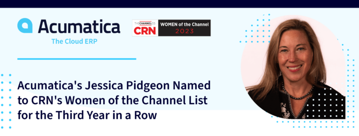Jessica Pidgeon d'Acumatica figure sur la liste des femmes de la chaîne de CRN pour la troisième année consécutive