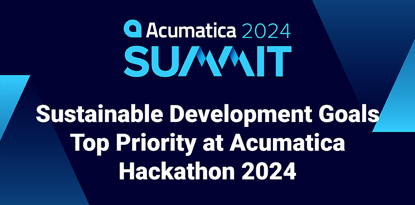 Les objectifs de développement durable, priorité absolue de l'Acumatica Hackathon 2024