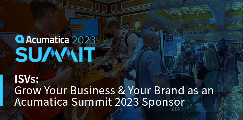 Votre marque en tant que sponsor de Acumatica Summit 2023