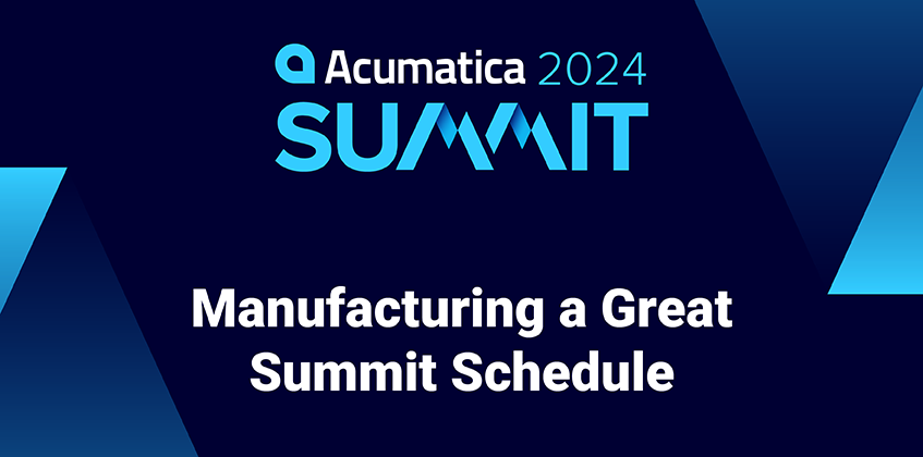 Acumatica Summit 2024 : Élaboration d'un calendrier des grands sommets 