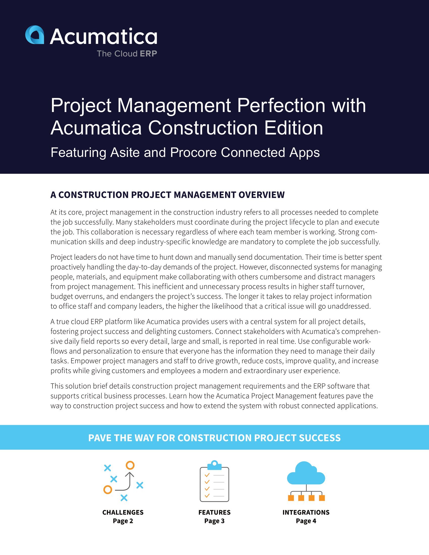 Améliorer la gestion des projets de construction avec Acumatica Construction Edition