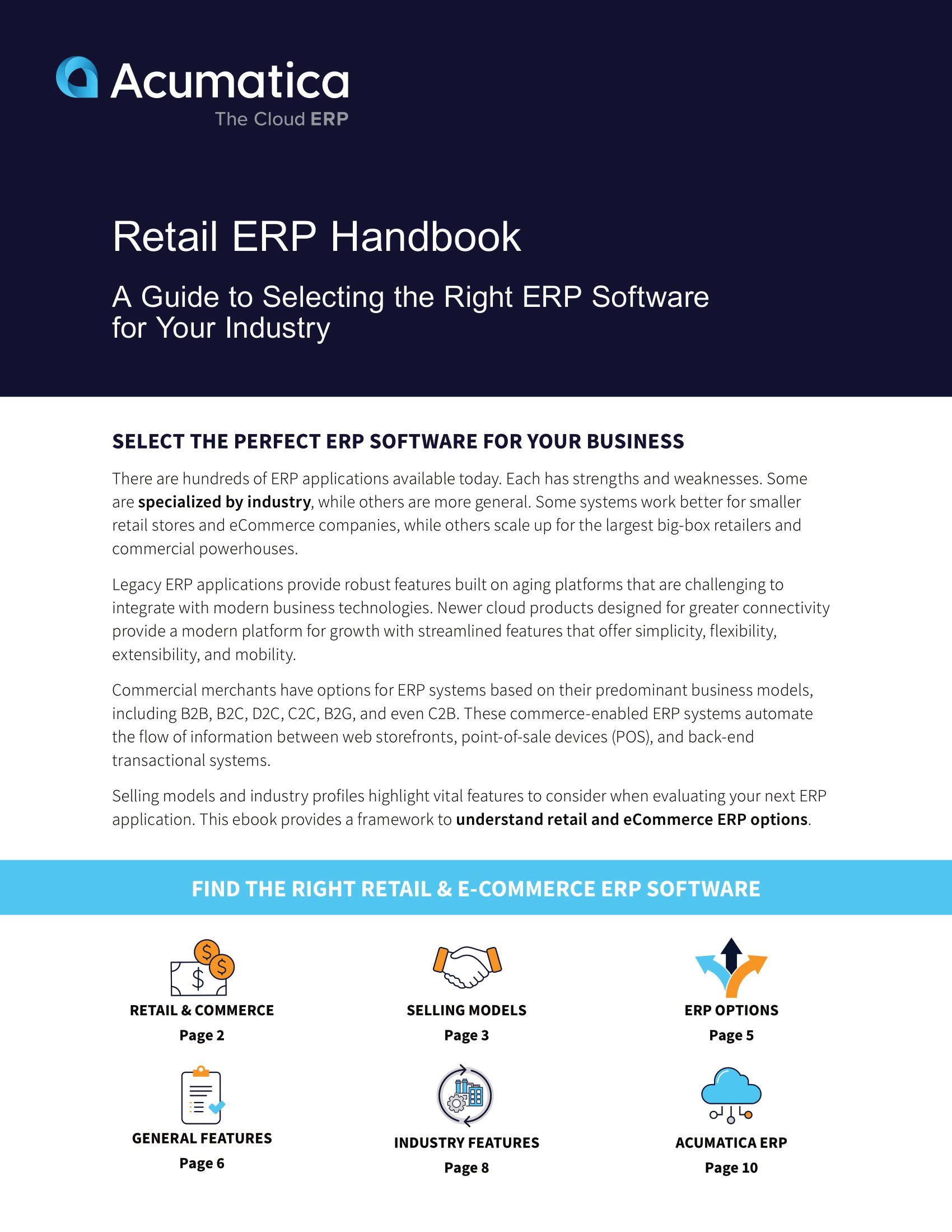 Choisir un ERP pour le commerce de détail et le commerce électronique