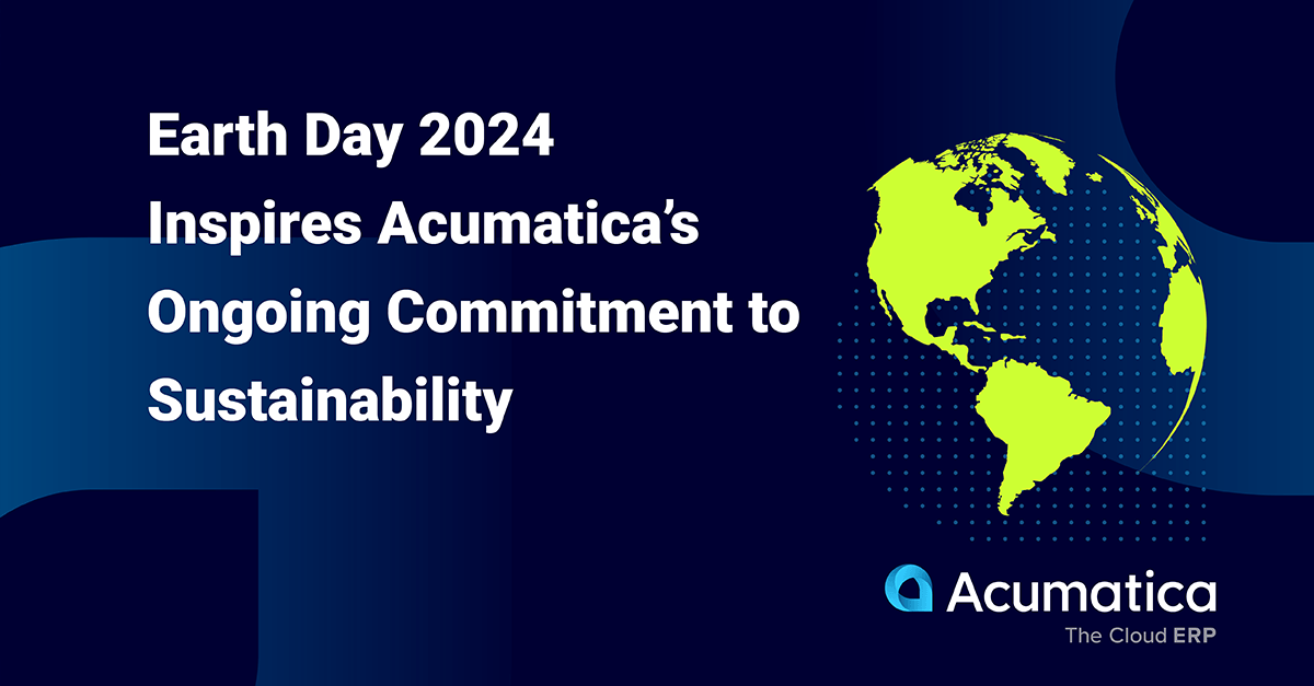  La Journée de la Terre 2024 inspire l'engagement continu d'Acumatica en faveur du développement durable
