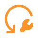 Icône de clé à molette pour montrer l'augmentation des processus manuels lors de la comparaison entre QuickBooks et Acumatica