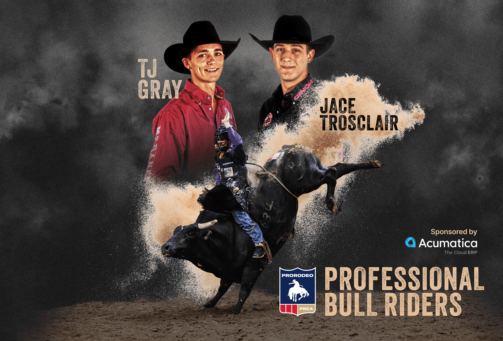 Acumatica renforce l'engagement de la PRCA Rodeo en sponsorisant les cavaliers professionnels T.J. Gray et Jace Trosclair.