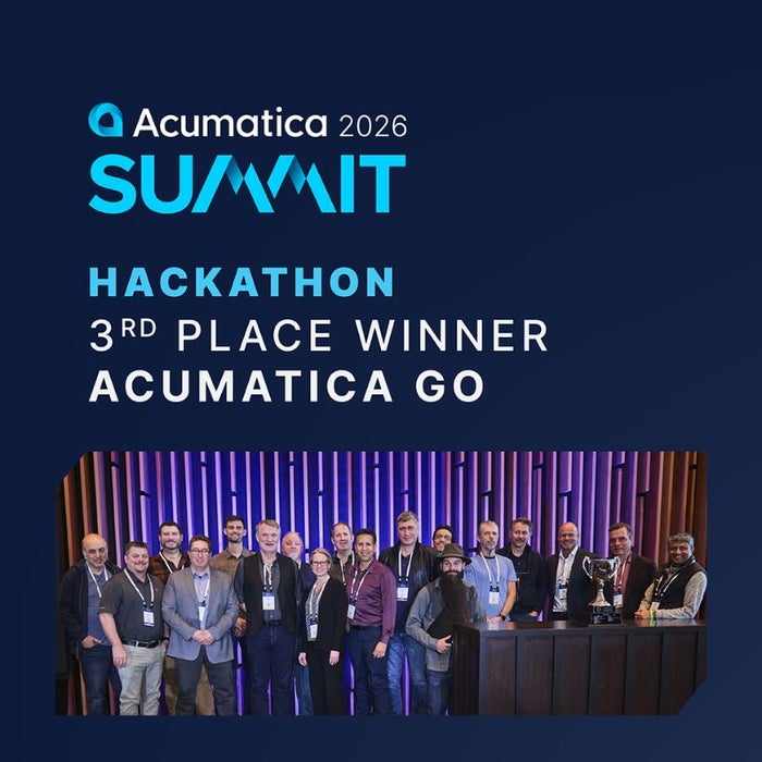 Les applications inspirées de l'IA placent la barre plus haut lors du Hackathon Acumatica 2026 Les applications inspirées de l'IA placent la barre plus haut lors du Hackathon Acumatica 2026