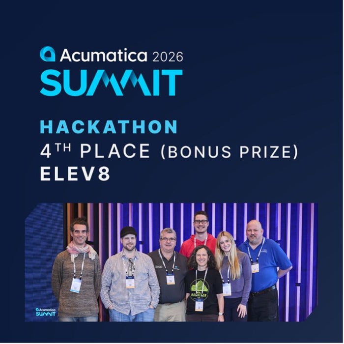 Les applications inspirées de l'IA placent la barre plus haut lors du Hackathon Acumatica 2026 Les applications inspirées de l'IA placent la barre plus haut lors du Hackathon Acumatica 2026
