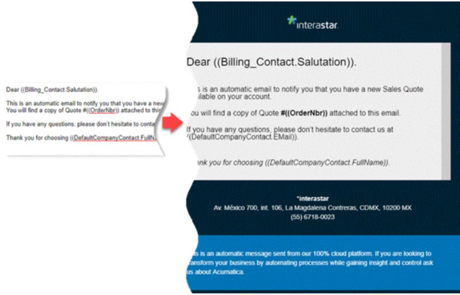 01SSInterastar Comment personnaliser Acumatica avec des modèles de marque